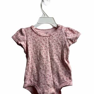 Carter’s Pink Flowers Onesie Size 6MO